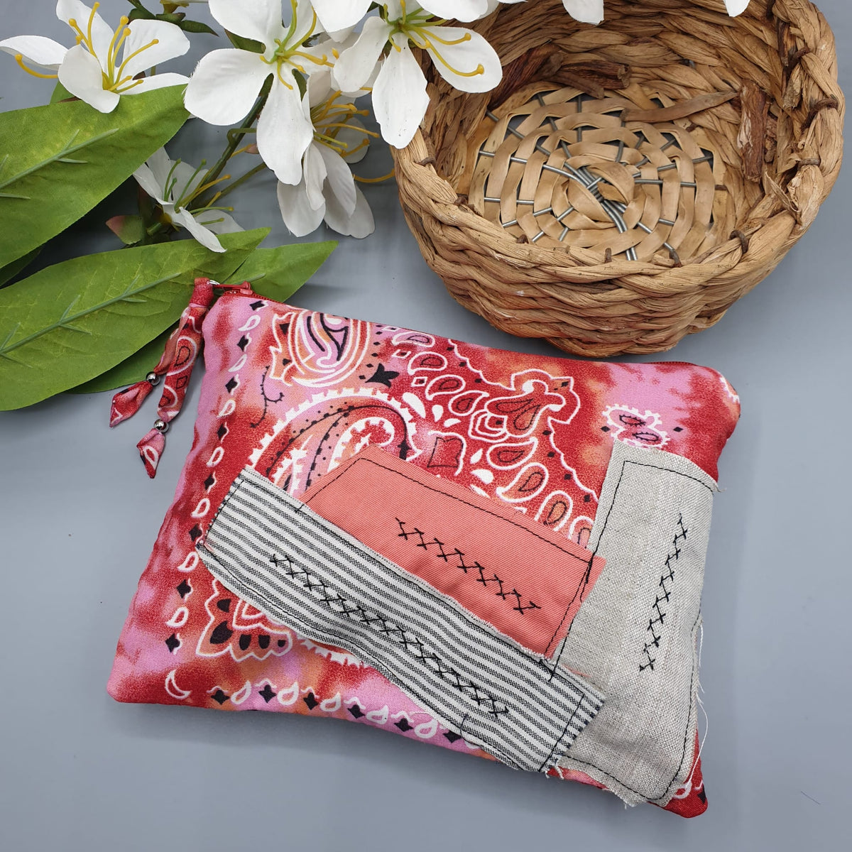 Pochette Bandana Ciliegia Fantasy - Pezzo unico