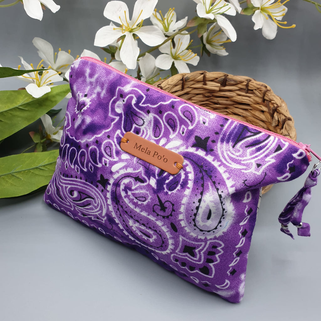 Pochette Bandana Viola Fantasy - Pezzo unico