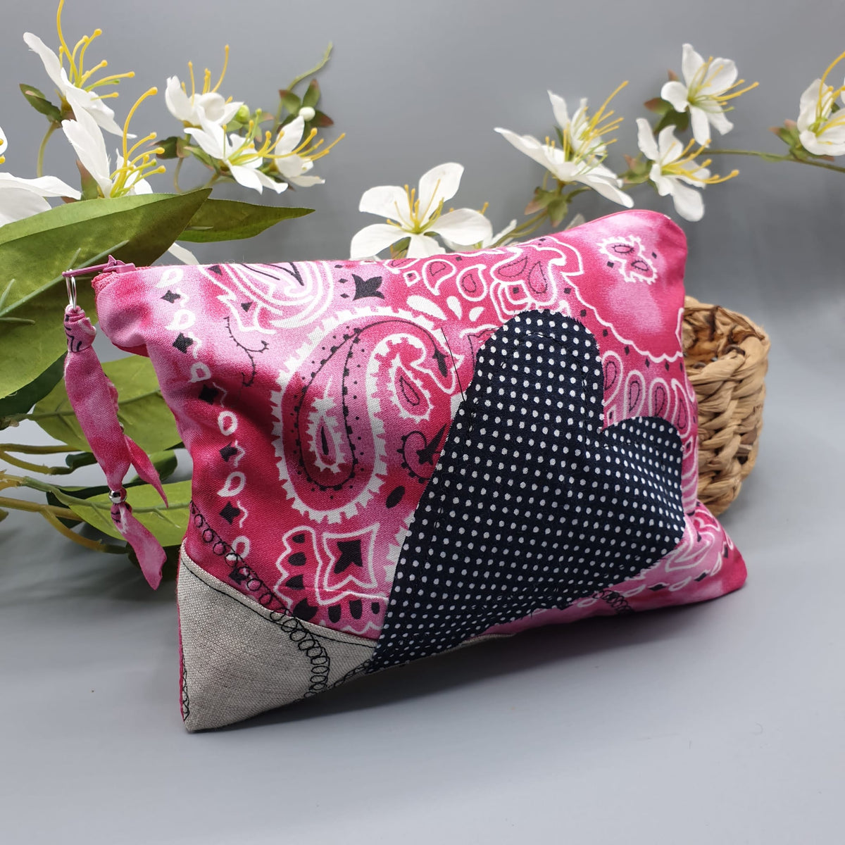Pochette Bandana Magenta Fantasy - Pezzo unico