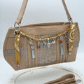 Borsa in similpelle con bandana charms