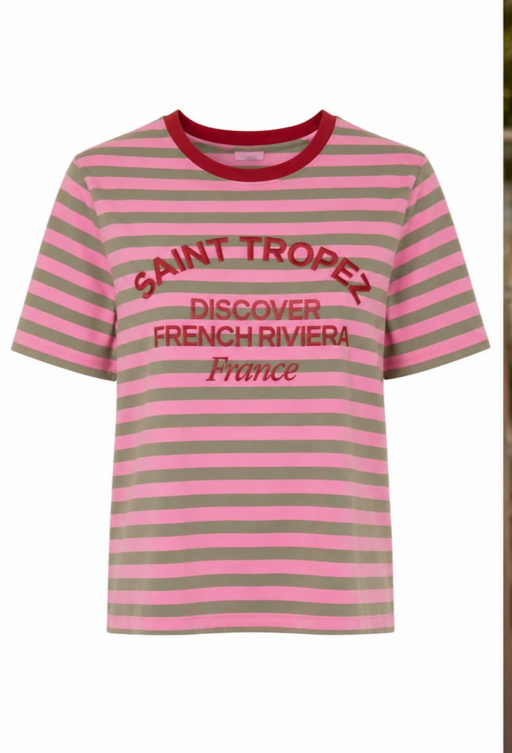 T-shirt in leggero piquet maniche a corte