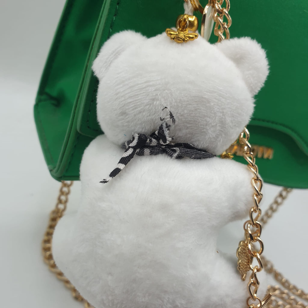 Charm borsa orsetto con bandana nera - pezzo unico