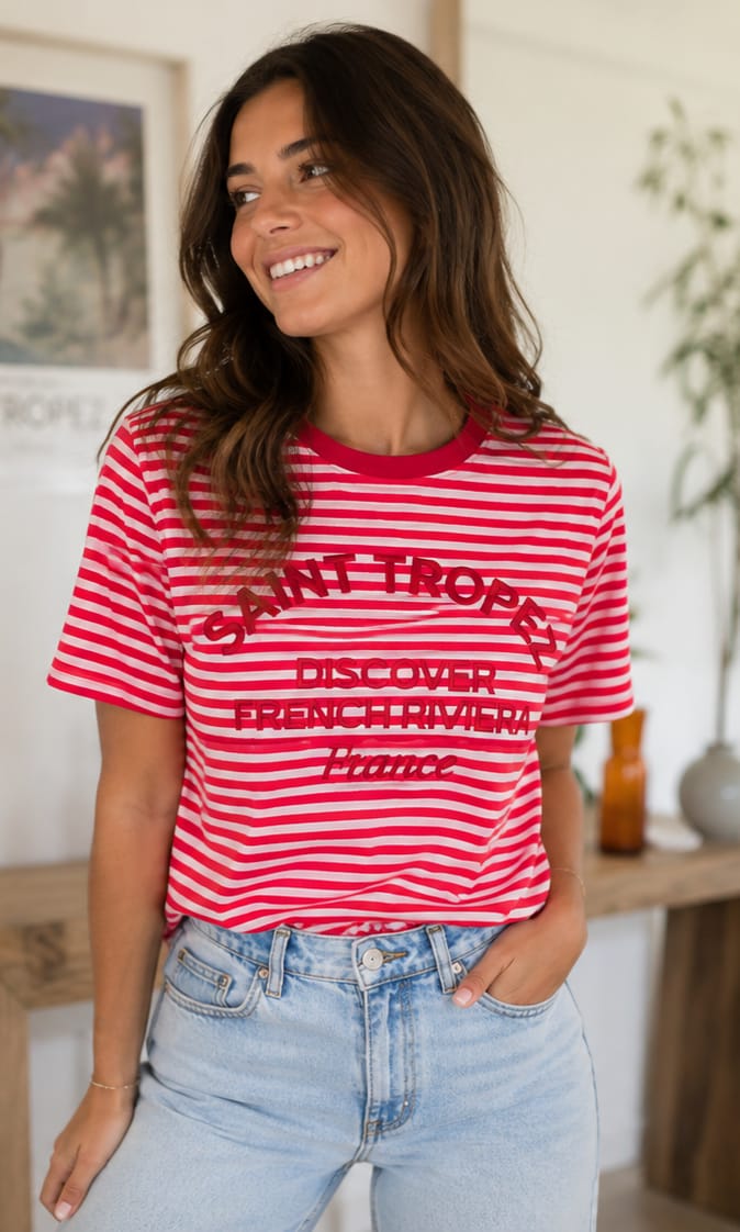 T-shirt in leggero piquet a maniche corte