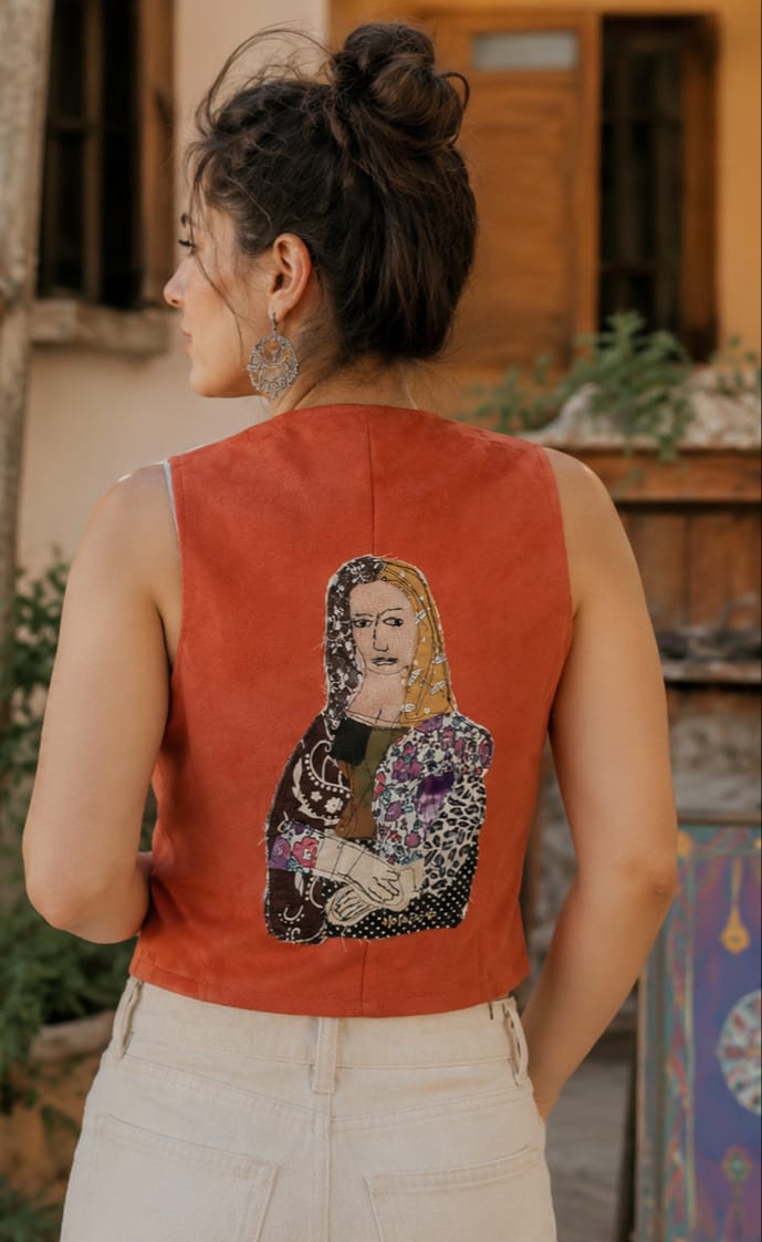 Gilet Camoscio Sintetico – Gioconda Patchwork