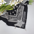 Bandana gioiello nera 5 charms- Pezzo unico
