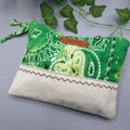 Pochette Canvas e Bandana Paisley verde bottiglia