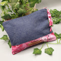 Pochette Denim e Bandana Paisley magenta